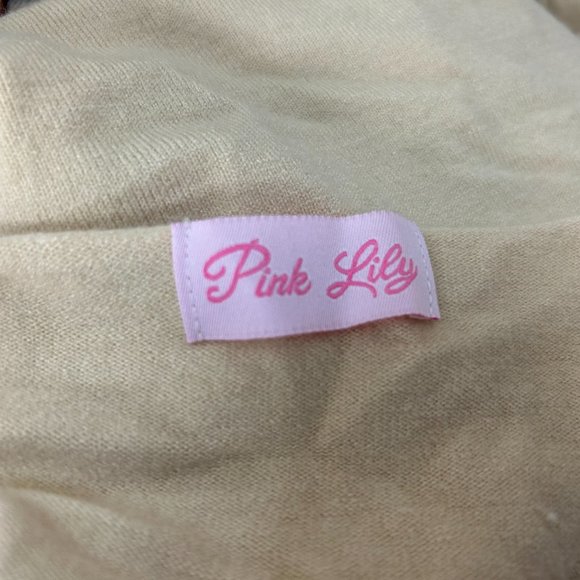 Pink Lily‎ Ivory V-neck Sweater Small - Picture 9 of 12